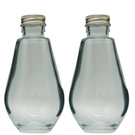 ハーバリウム 瓶 しずく 200ml 2本セット キャップ付き 横浜ハーバリウム弐番店