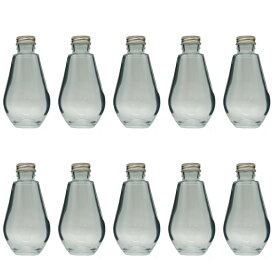 ハーバリウム 瓶 しずく 200ml 10本セット キャップ付き 横浜ハーバリウム弐番店