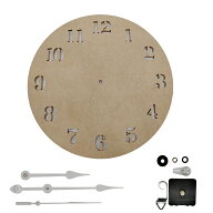 時計盤 29cm MDF ムーブメント 針付き DIY 手作り 着色可能 エポキシレジンアート 用の ベース材 にも適…
