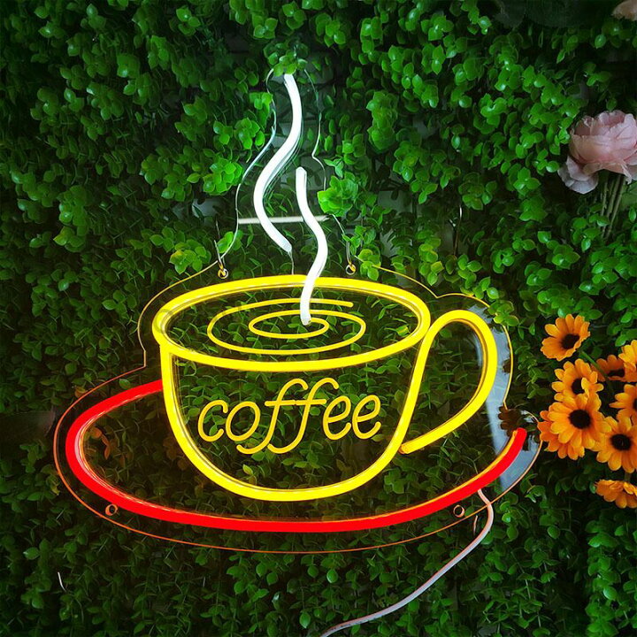 楽天市場】コーヒーネオンサイン coffeeネオンサイン LEDネオンライト 