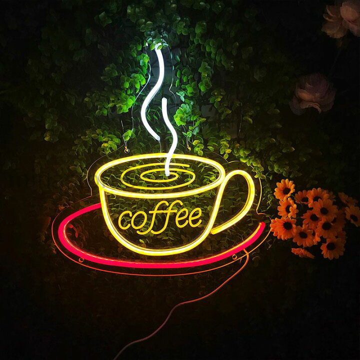 楽天市場】コーヒーネオンサイン coffeeネオンサイン LEDネオンライト 