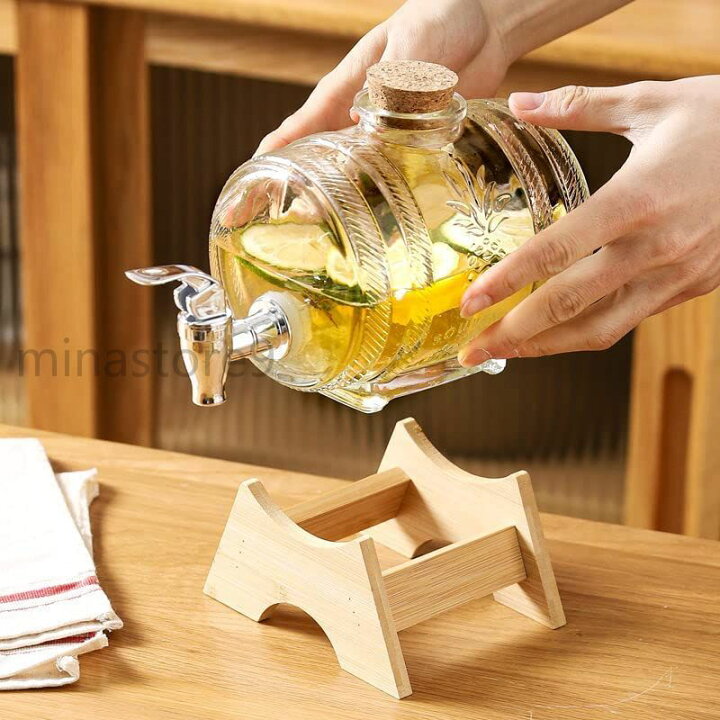 ZJunyaドリンクサーバー ガラス 3L/5L/8L 冷水筒 ドリンクピッチャー保冷 ピッチャー蛇口付き大容量 プラムワインジュー  ZJunyaドリンクサーバー ガラス 3L/5L/8L 冷水筒 ドリンクピッチャー保冷 ピッチャー蛇口付き大容量 プラムワインジュー FiveLn  ドリンクサーバー ...