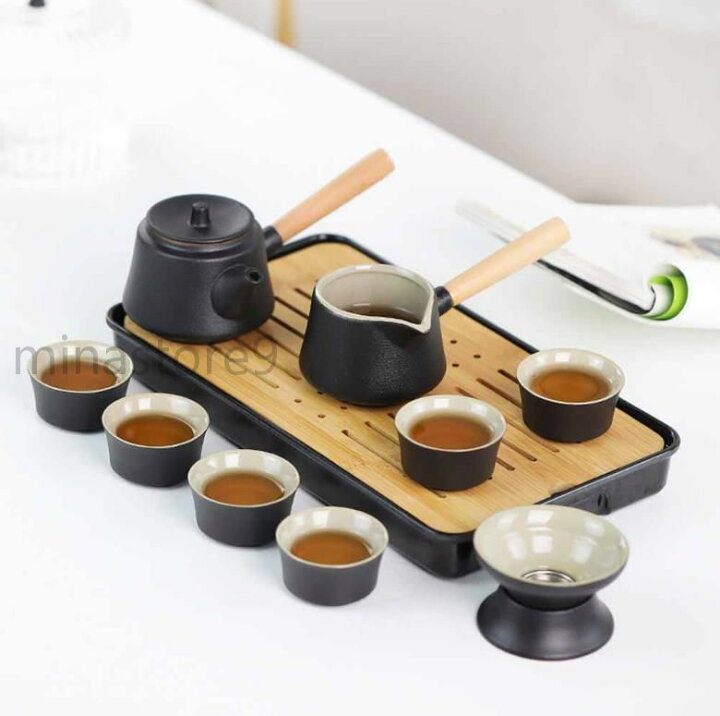 楽天市場】携帯茶器セット 茶盤 中国茶 6人用 アウトドア耐熱 10点 