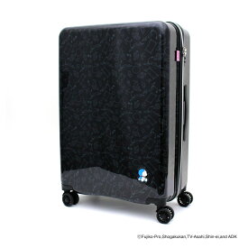 ドラえもん スーツケース Lサイズ 78L 大型 ジッパータイプ ブラック キャラクター かわいい doraemon japan キャリーケース DOR2252-68【1年保証付き】