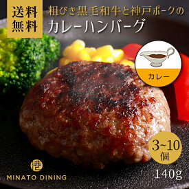 ハンバーグ カレー 合い挽き 美味しい 贈答 ご家庭用 140g ボリューム とろけるハンバーグ ギフト 送料無料 クール便 冷凍 和牛 国産牛