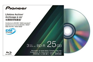 pCIjA Pioneer A[JCuΉBD-R IPS-BD11W03P 25GB 6{ ISO/IEC 18630 DM for ArchiveΉ 3Pack Vi