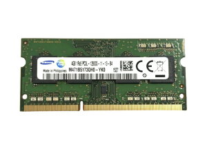 SAMSUNG S.O.DIMM m[gp\Rp ݃ M471B5173QH0-YK0 PC3L-12800S DDR3L-1600 4GB 1Rx8 1.35Vd[ 204pin VioNi