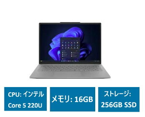 Lenovo J13 83NV000GJP [���i�O���[] 13.3�^�r�W�l�X�����m�[�gPC Core 5 220U�A16GB�������A256GB SSD�AWindows 11 Pro �m�[�g�p�\�R��