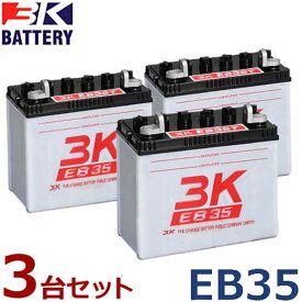 スリーキング(3K) サイクルバッテリー EB35 3台セット (LL型/T型)