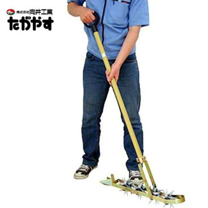 楽天市場】向井工業 手押し中耕除草機 たがやす T-14 (14枚刃/耕巾7cm 