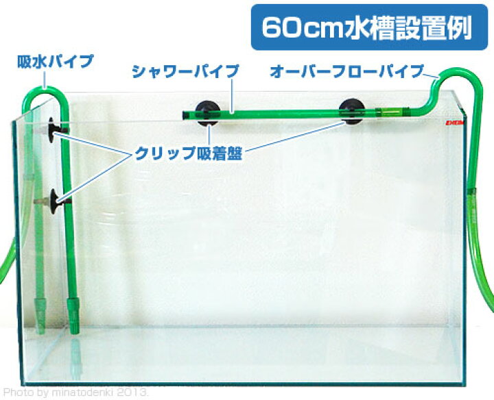 楽天市場 エーハイム シャワーパイプ 止水栓付き F12 16ホース用 長さ290mm 2213 2232 2234 2236用 Eheim ミナトワークス