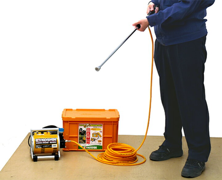 楽天市場】工進 100V電動噴霧器 MS-252C (20mスプレーホース＋鉄砲 