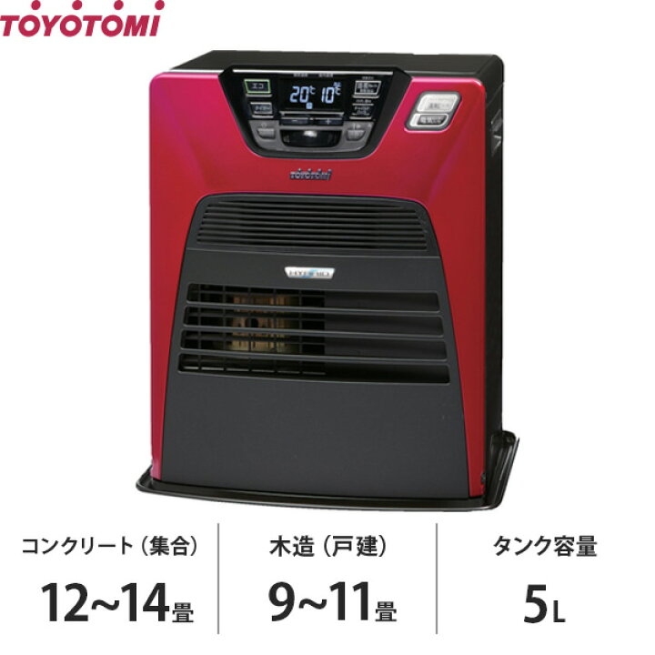 楽天市場】トヨトミ ハイブリッドヒーター LC-SHB40N(RD) (ディープ 