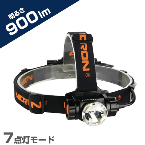 取寄品 アウトドア r11 s1-060a 購入 Nicron 900LM 7点灯モード H30 激安挑戦中 充電式高輝度LEDヘッドライト