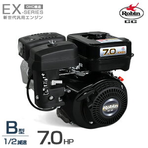 ロビン OHCガソリンエンジン EX21-2B (1/2減速型/7.0HP) [空冷4サイクル 汎用型エンジン 旧スバルEH25-2B後継機種]