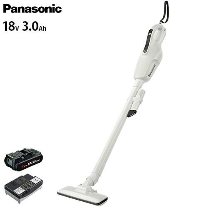 楽天市場】パナソニック 工事用充電クリーナー 18V 3.0Ah EZ37A3PN1G-W 