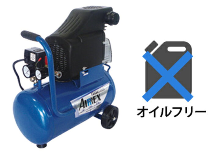 楽天市場】アネスト岩田 オイルフリーコンプレッサ FX6601 (100V/容量 
