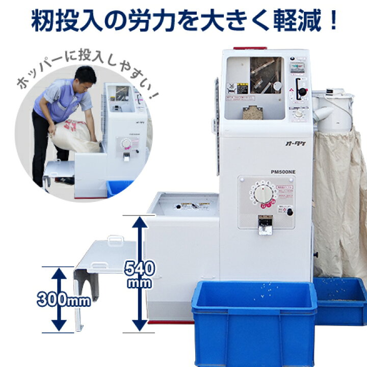 楽天市場】大竹製作所 籾すり精米機 PM500NE (100V750Wモーター 