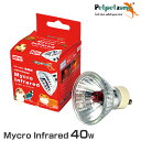 マイクロインフラレッド 40W (小型赤外線保温球) [ペットペットゾーン mycron mycrosun 飼育用 照明 爬虫類両生類飼育…