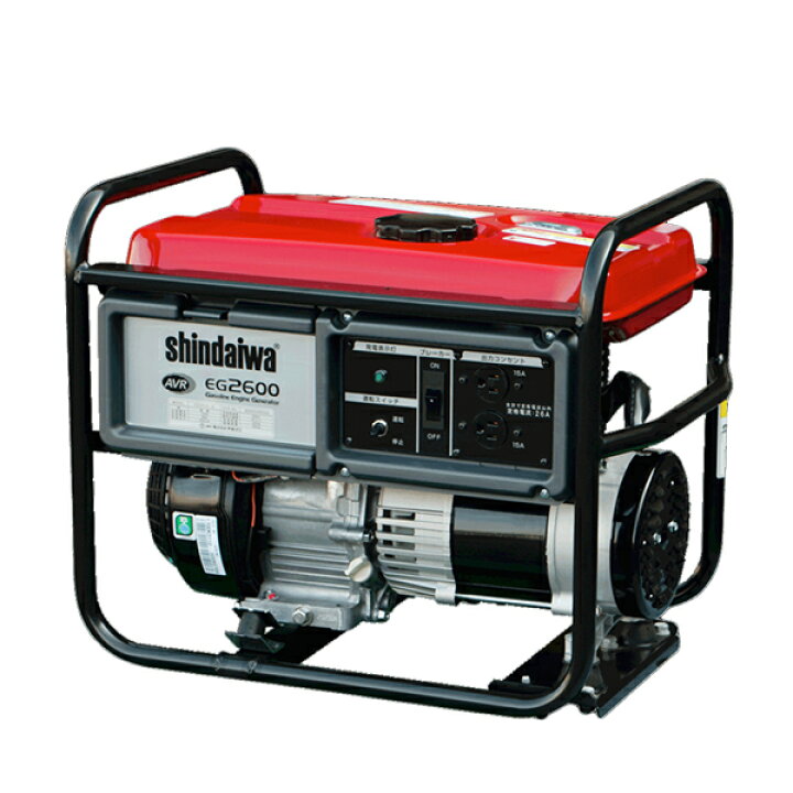 楽天市場】新ダイワ(やまびこ) 携帯型ガソリン発電機 EG2600-A (100V 