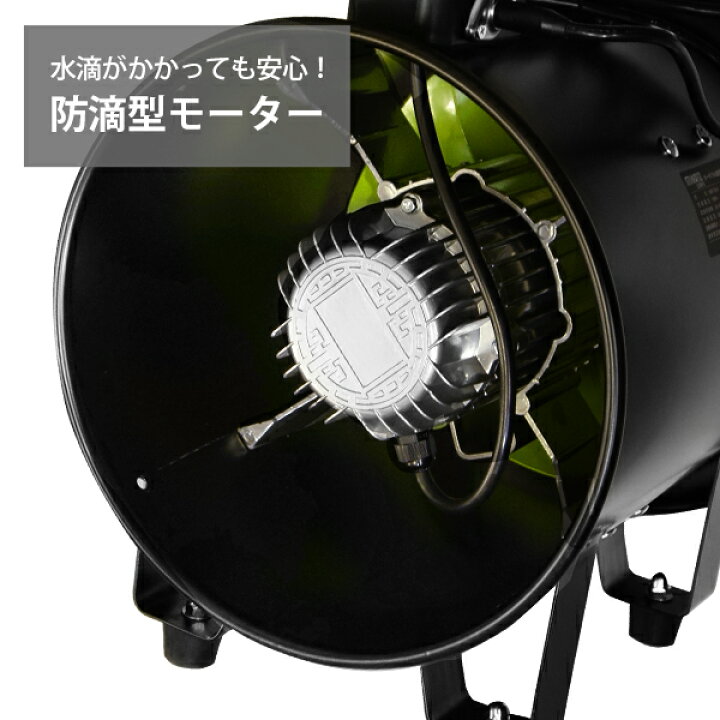 楽天市場】ミナト 低騒音型 排送風機 ダクトファン MDF-201A ブラック 