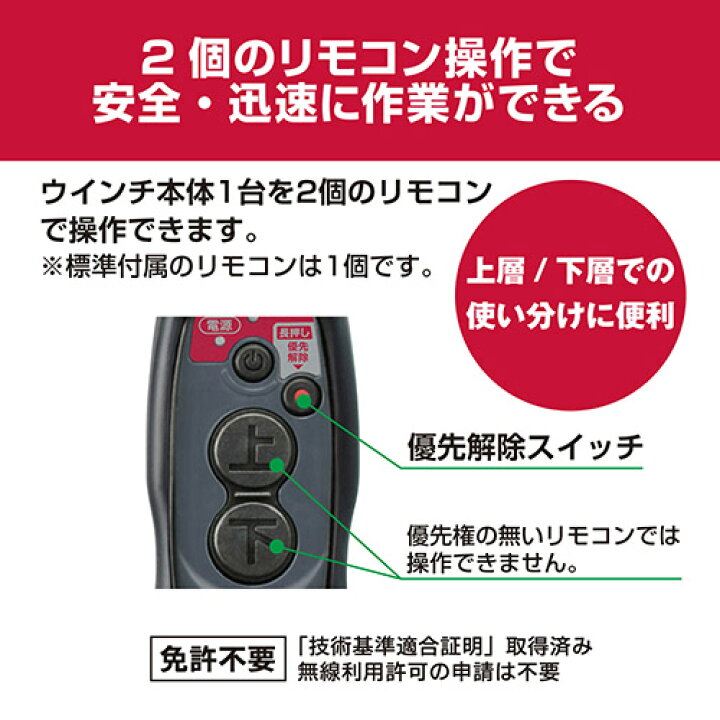 楽天市場】KYOCERA(京セラ) リモコンウインチ 30m AWI196RCD 685853A 