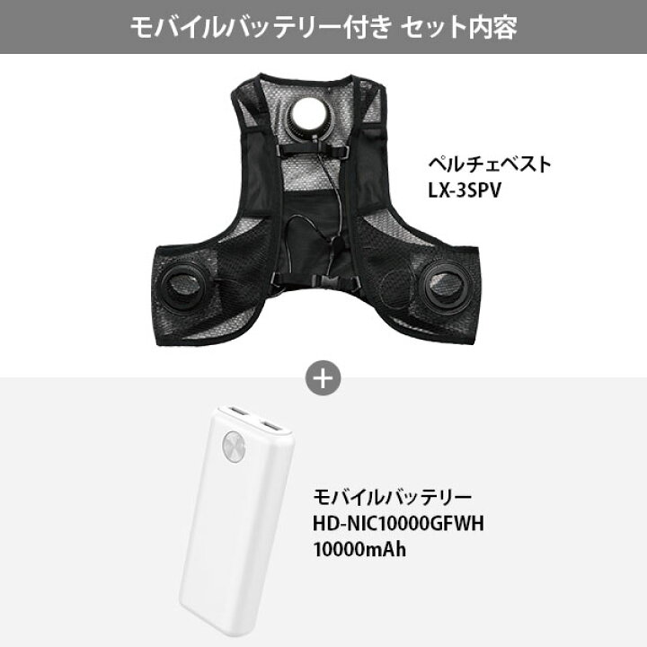 楽天市場】ペルチェベスト 冷却 排熱スペーサー付 フリーサイズ LX 