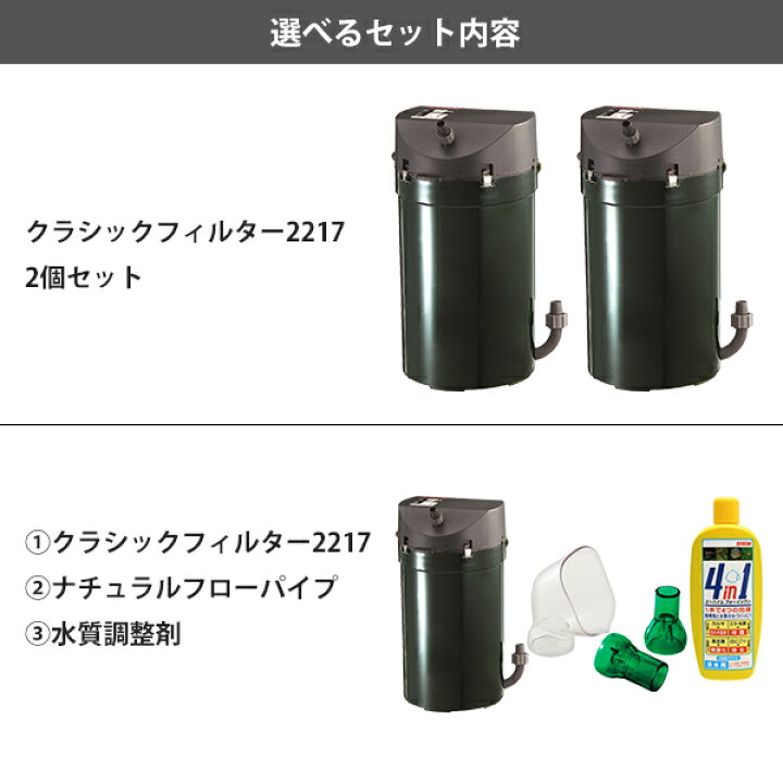 楽天市場】エーハイム クラシックフィルター 2217-NEW (1個／2個セット  