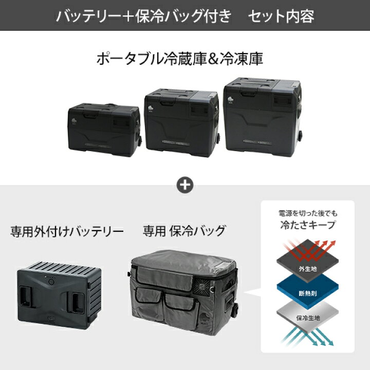 楽天市場】M.O.L ポータブル冷蔵庫＆冷凍庫 30L 40L 50L (DC12V 