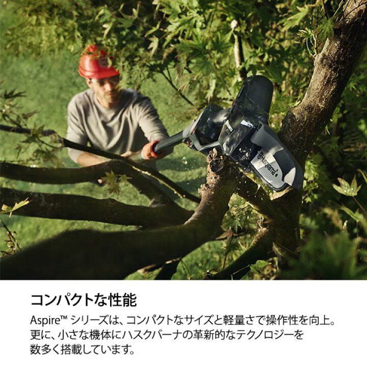 楽天市場】ハスクバーナ 充電式ハンディチェンソー Aspire PE5-P4A