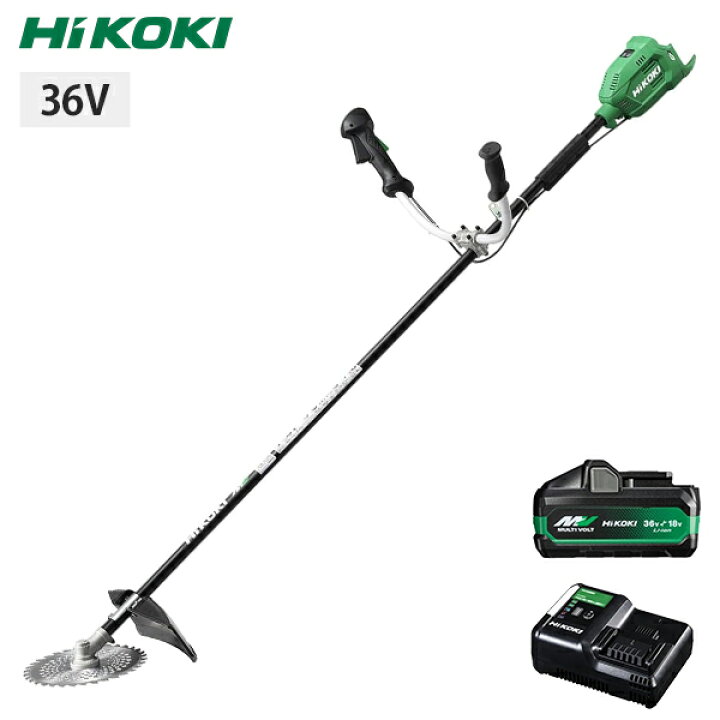楽天市場】HiKOKI 36V コードレス刈払機 CG36DB(WPZ) 蓄電池＆急速充電 