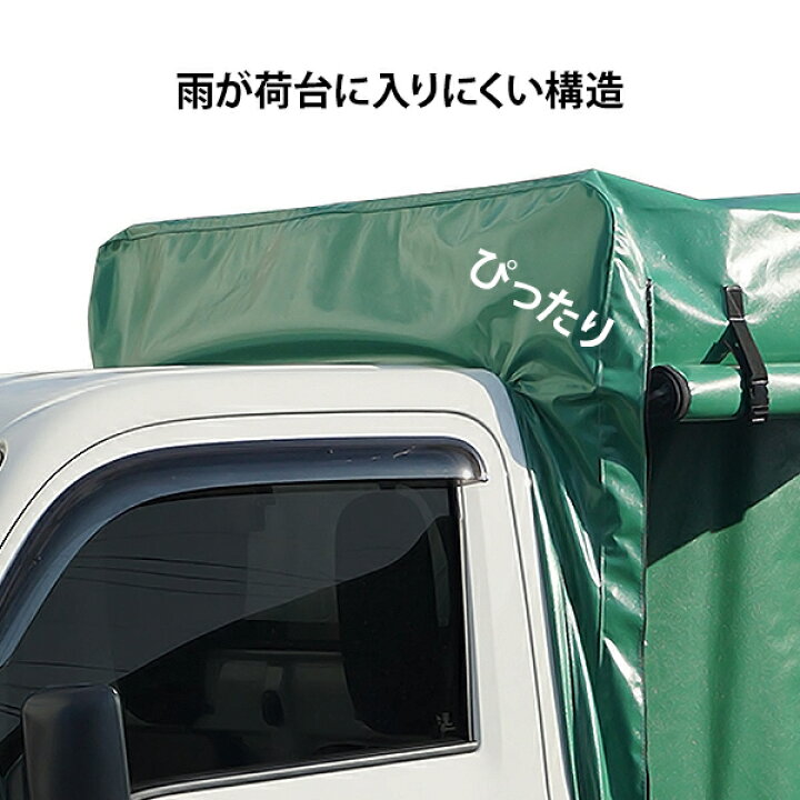 楽天市場】ナンエイ 軽トラック幌セット KH-6KL (三面開/巻上開幕 