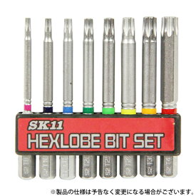 【メール便】SK11 トルクスネジ用ビットセット BS-22N 8ホンクミ 4977292314244 [ドリルアタッチメント 藤原産業セット]