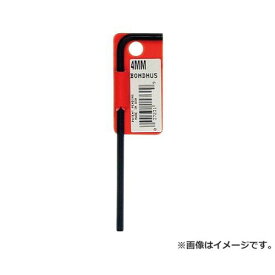 【メール便】ボンダス 六角L-レンチ 黒染 タグ付 HLL3MM 0037231159566 [六角棒レンチ 六角棒レンチ]