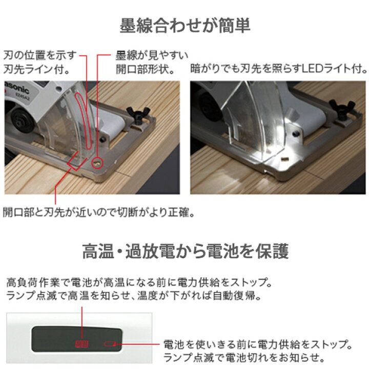 楽天市場】パナソニック 充電パワーカッター 18V 5.0Ah Φ135mm 黒 