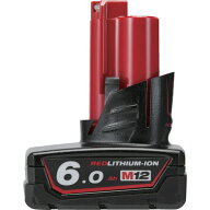 ミルウォーキー 充電インパクトレンチ用電池パック M12 6.0AHバッテリー M12 B6 JP [milwaukee]