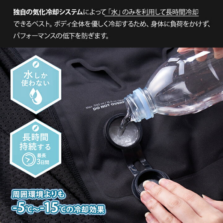 楽天市場】INUTEQ 注水式 冷却ベスト ボディークール スマートX 3 