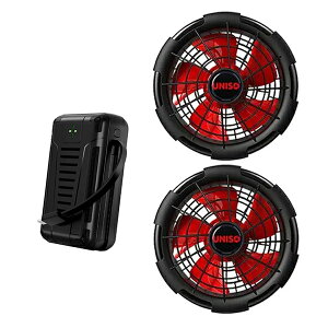 UNISO �󒲗╗���p 24V�o�b�e���[���t�@���Z�b�g Set-PD01-24V-UNISO-YU [COVEL �R�x�� EF�E�G�A �t�@���t���E�G�A �����΍�]