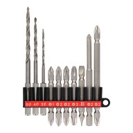 【メール便】trad 10pcs.下穴錐&ビットセット DT4C
