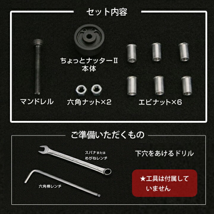楽天市場】ロブテックス ちょっとナッター2 HNC26M (M6サイズ) [エビ印 
