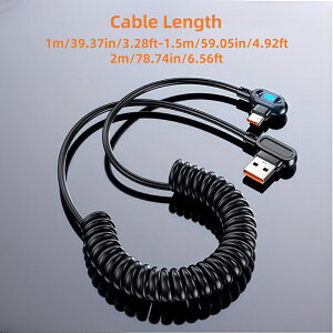 USB Type C ő120W 6A}[df[^] fA@\ XvOJ[uP[u USB to USB-C f[^P[u OPPO Xiaomi Redmi OnePlus vivo 嗬AndroidX}zANZT[Ή J[[dP[u 