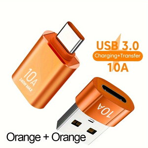 2�p�b�N 10A 2-in-1 USB 3.0 OTG C �A�_�v�^�[�Z�b�g Type C ���� USB 3.0 �I�X & ���X�ϊ��[�d & �f�[�^�]���AXiaomi for Samsung ���b�v�g�b�v Apple Watch �X�}�[�g�f�o�C�X for AirPods