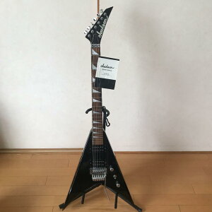 Jackson flying v WN\ tCO V ubN made in JAPAN black with case \tgP[X A 