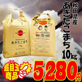 秋田県産 あきたこまち 精米10kg（5kg×2袋）令和7年産 古代米30gお試し袋付き