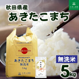 秋田県産 あきたこまち 無洗米5kg 令和7年産 御縁米（縁結び）150g付き