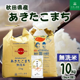 秋田県産 あきたこまち 無洗米 10kg（5kg×2袋）令和7年産 御縁米（縁結び） 150g プレゼント付き