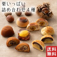【送料無料】 栗いっぱい 詰め合わせ 栗三昧 栗菓子 4種【栗菓子】母の日 栗 和菓子 ギフト スイーツ 老…