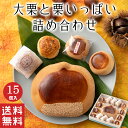 【送料無料】 大栗と栗いっぱい 詰め合せ 栗菓子 15個入【栗菓子】お中元 御中元 栗 和菓子 ギフト スイーツ 老舗 高…