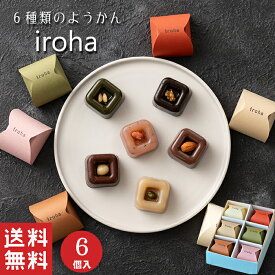 【送料無料】 羊羹 詰め合わせ iroha 6個入【和洋折衷】 チョコ ようかん ドライフルーツ 和菓子 ギフト スイーツ 老舗 香川 高松 高級 お取り寄せ 御祝 お祝い 御供 お供え 詰合せ おしゃれ かわいい 可愛い 手土産 お菓子 贈り物 セット 誕生日 プレゼント