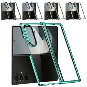 Galaxy Z Fold7 NAP[X Jo[ ܂肽݌^ Jی삠 bL NA  vX`bN n[hP[X Vv  Samsung TX MNV[ Z tH[h7 یP[X A